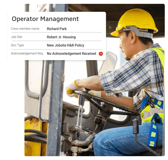 Equipment Operator Safety