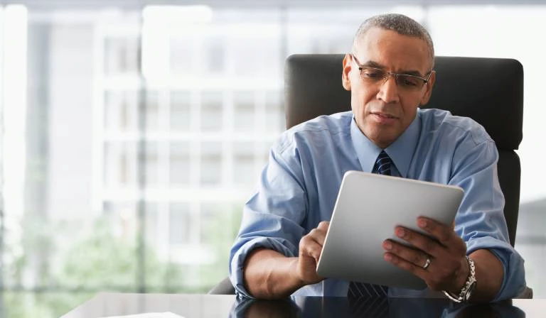 Man With Tablet