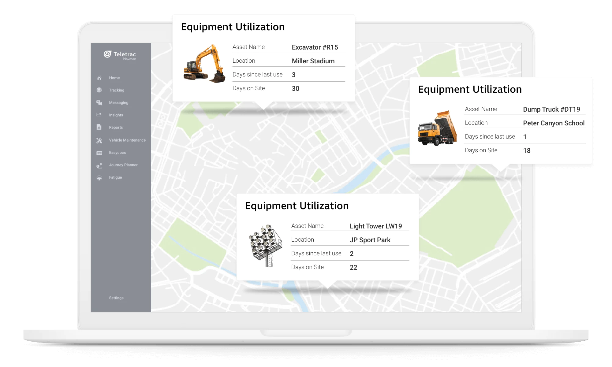 Equipment Utilization Teletrac Navman